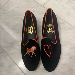Rönner Equestrian Velvet Flats🐎 37